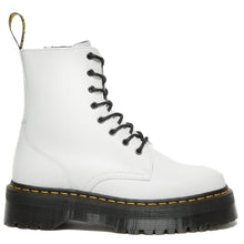 Dr. Martens Jadon white smooth leather platform boots