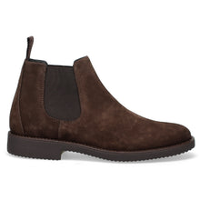 Dark brown Beatles ankle boot in suede by Antica Cuoieria