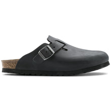 Birkenstock Boston black oiled leather clogs