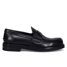Jerold Wilton college moccasins in soft black leather