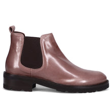 Lorenzo Masiero ankle boot in dove gray leather with elastic bands