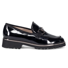 Sangiorgio patent leather moccasin with clasp