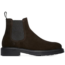 Fabi Beatles men's ankle boots in dark brown water-repellent suede