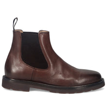 Men's Rossano Bisconti Chelsea ankle boot in soft brown leather