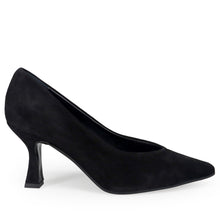 Sangiorgio suede black décolleté with medium heel
