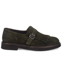 Green Suede Fringe