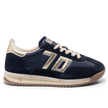 Jogger Navy Leather Sponge Navy Suede Golden 70