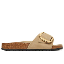 Madrid big buckle oiled leather - tobacco brown
