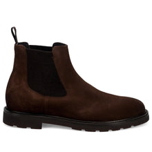 Men's Beatles ankle boots Rossano Bisconti in water-repellent brown suede