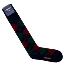 Sabattus Diamond Pattern Blue-Burgundy-Green-Orange