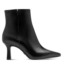 Black ankle boot with stiletto heel