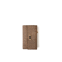 Medium wallet with flap OP natural