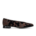 BRUNATE: Women's shoe in water-repellent suede with brown and black camouflage print