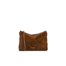 Nora pouch suede cognac_rig