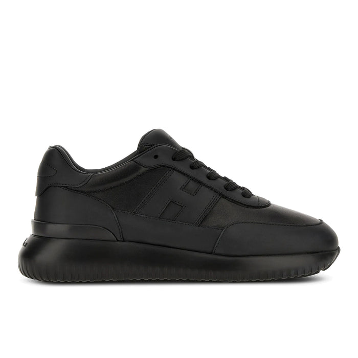 Hogan: Men's Interactive³ sneakers in soft black nappa leather
