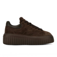 H-stripes brown suede