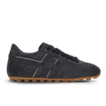 Hogan: Women's Olympia sneakers in water-repellent blue suede with strass-embellished side H