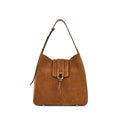 Hogan: Hobo Trend bag in tan suede