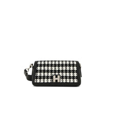 Flap H-Turn Mini houndstooth black white