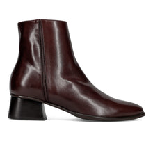 Burgundy Nappa Leather Ankle Boot