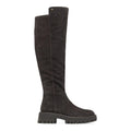 MICHAEL KORS: Asher over-the-knee boot in dark brown suede with a stretch shaft