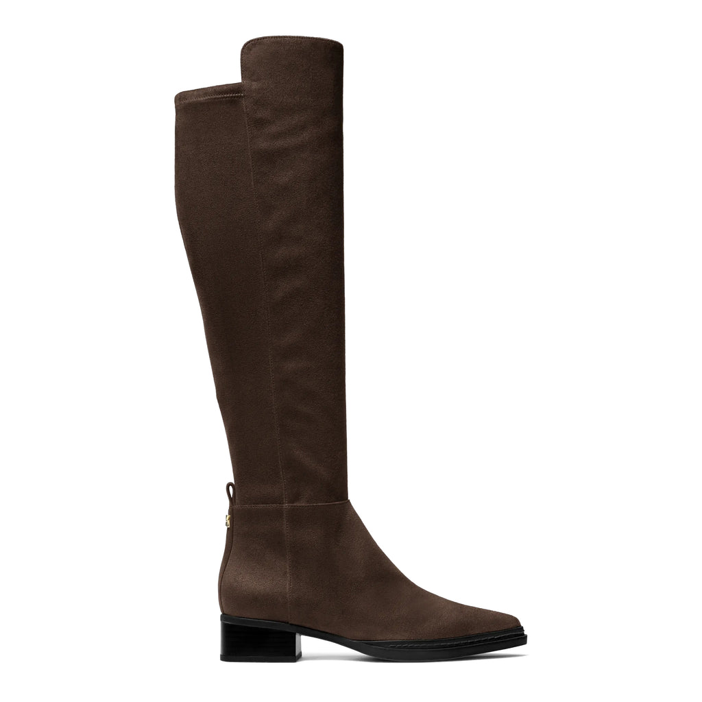 MICHAEL KORS: Lex women's over-the-knee boot in dark brown suede with stretch shaft