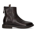 MOMA: Bristol men's ankle boot in dark brown vintage leather with back zip