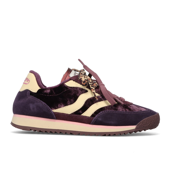 MRP Star: Women's sneakers model Utah in purple suede and velvet