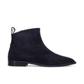 Napoleoni: Water-repellent grey suede ballerina flat with eyelets and lace