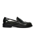 Napoleoni: Bia women's loafer in brushed green with decorative perforations