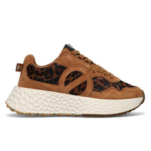 Carter Jogger Leopard Pony Suede Camel