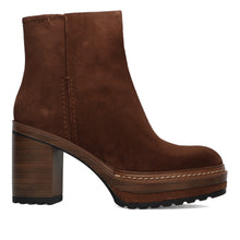 Olivia ebony velour platform