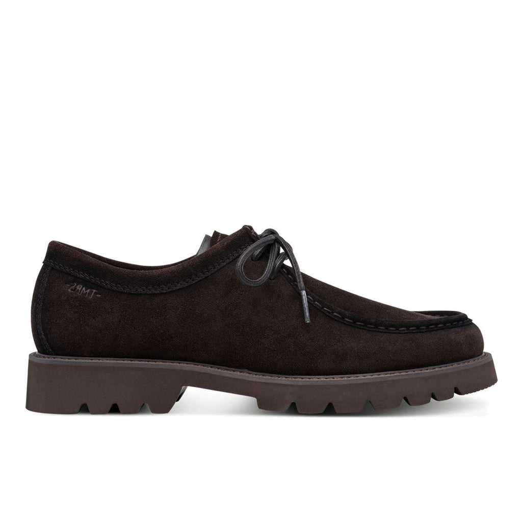 TAMARIS: Men's lace-up shoe, Norwegian style, in dark brown suede