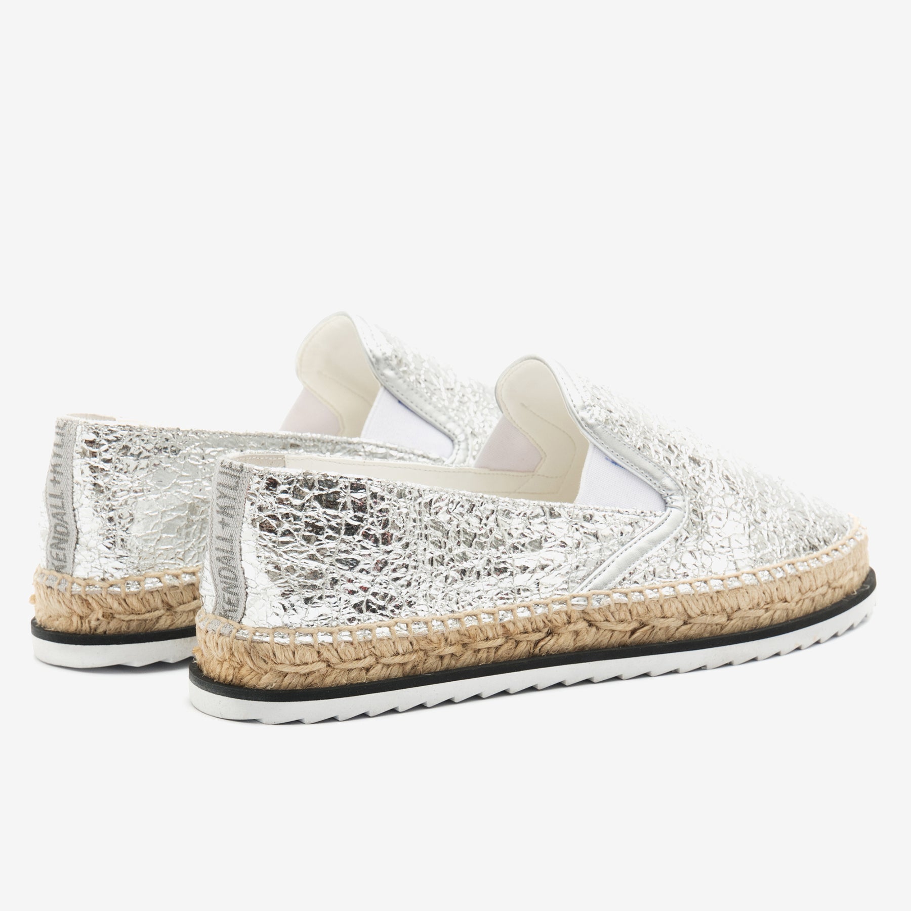 Slip-on espadrilles Kendall + Kylie envy silver