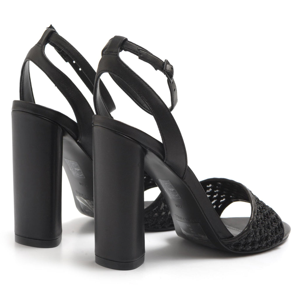 Kendall + Kylie Genna sandal in black with high heel
