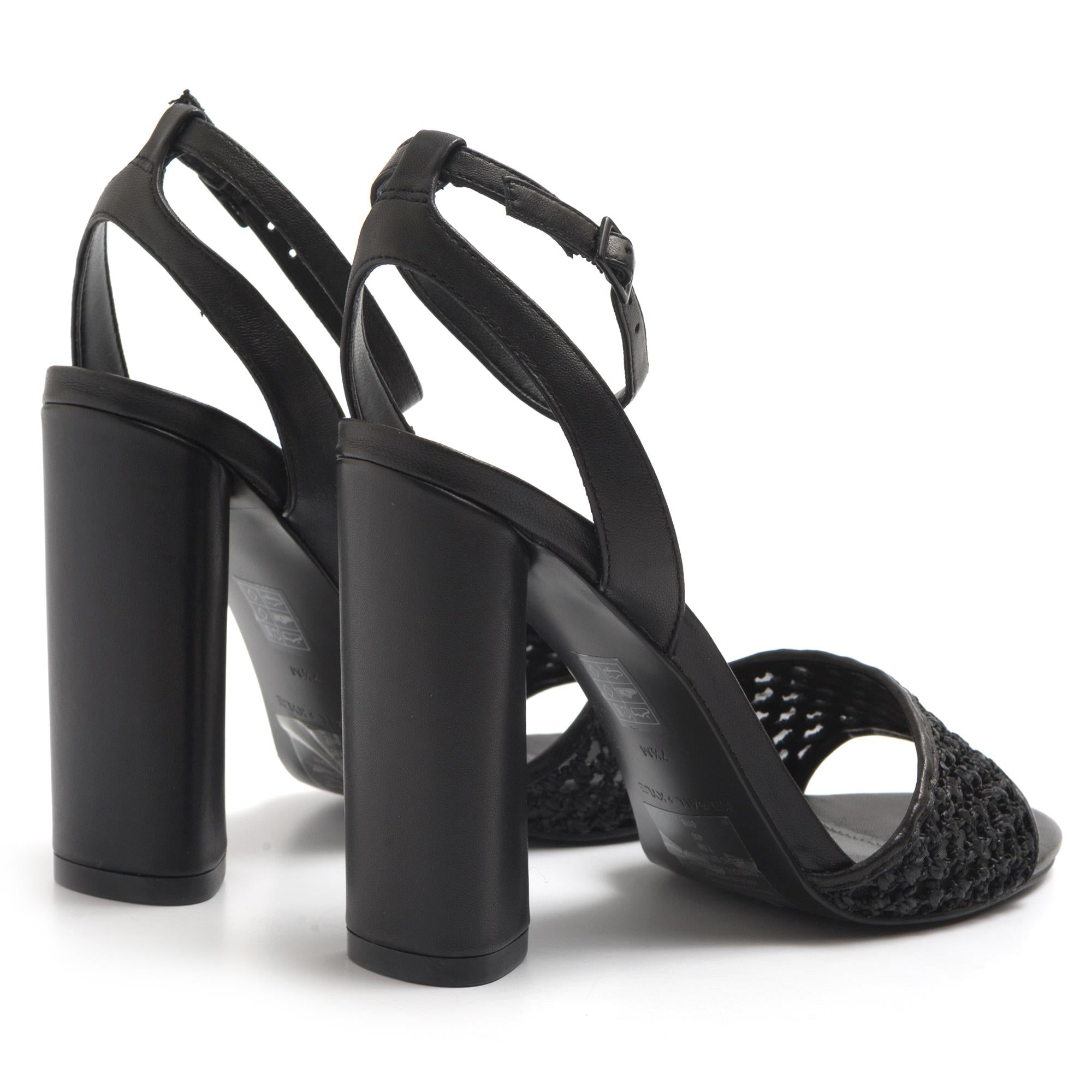 Kendall + Kylie Genna sandal in black with high heel