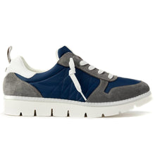 PANCHIC P05 sneaker in blue nylon and grey suede