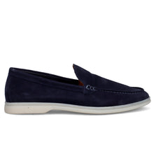 BEKK Men's Unlined Loafer in Blue Suede