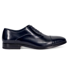 Men's Fabi blue brushed leather oxford shoe
