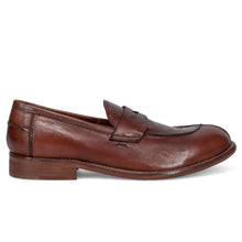 JP/David handmade men's moccasins in tan leather