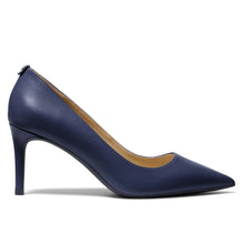 Michael Kors Alina Flex navy blue leather pumps