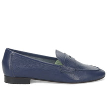 Women's Unlined Leather Loafer in Blue