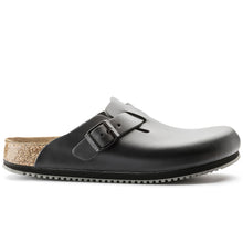 Women's clogs Birkenstock Boston Grip black leather