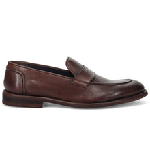 Men's Jerold Wilton moccasins in soft cocoa leather