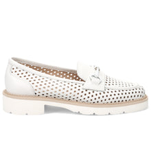Women's moccasin Luca Grossi in blue perforated suede