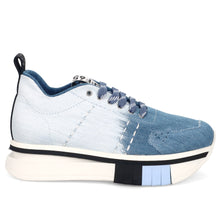 Women's sneaker fabi f65: in denim-effect delavé fabric