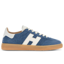 Women's Hogan Cool sneakers in light blue suede with white nappa details
