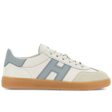 Women's Hogan Cool sneakers in white leather with blue details