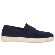 Men's Rossano Bisconti blue suede loafers