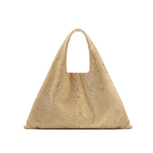 Twentyfourhaitch Parks elegant gold bag in rhinestone mesh